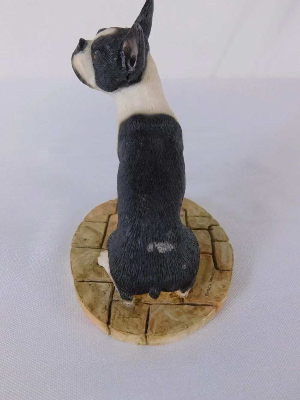 Sherratt & Simpson Boston Terrier Dog Figurine Resin Statue 8937 Sitting Decor - Picture 4 of 8